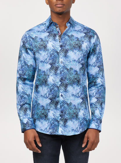 Men's casual long sleeve stretch shirt