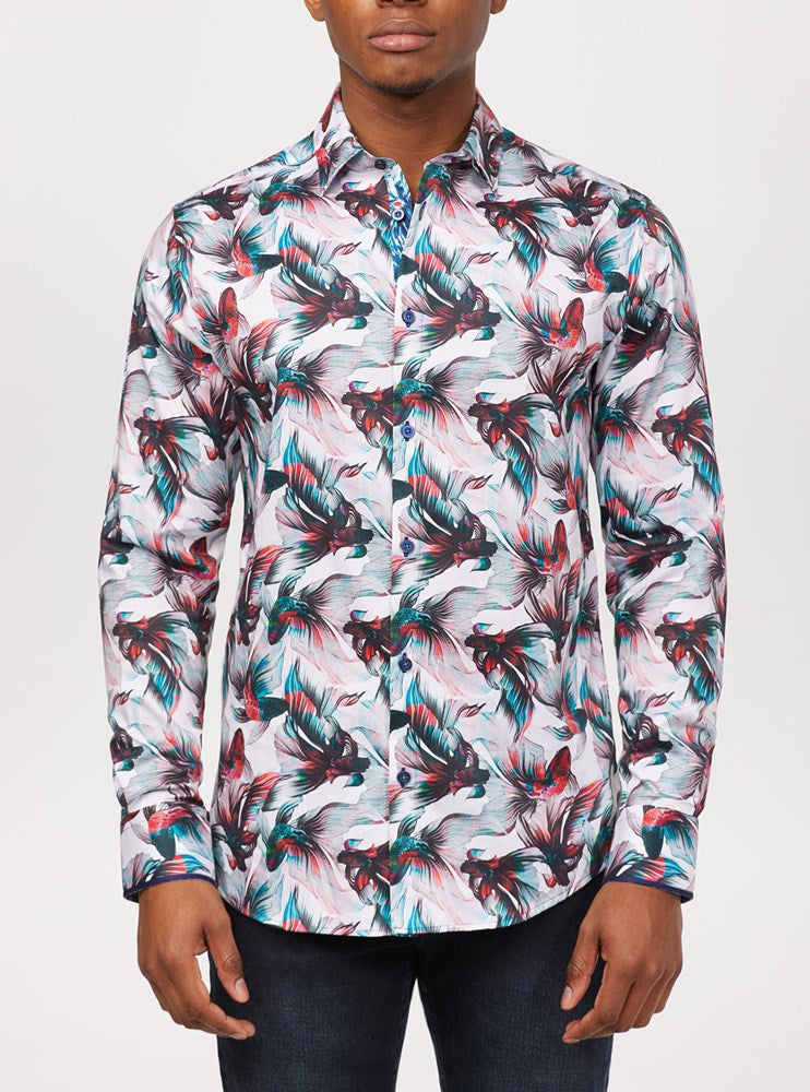 Men's casual long sleeve shirt