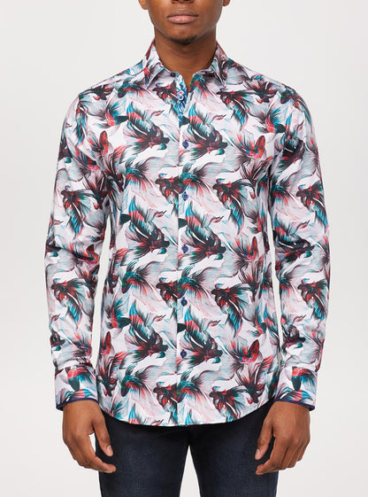 Men's casual long sleeve shirt