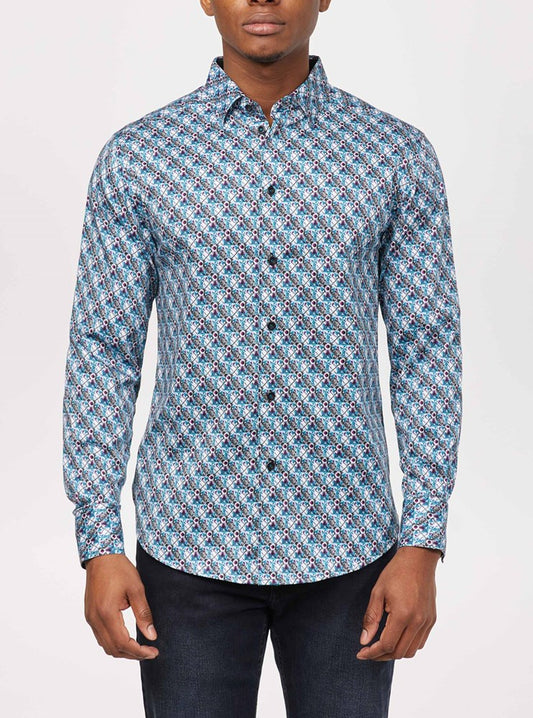 Men's casual long sleeve shirt