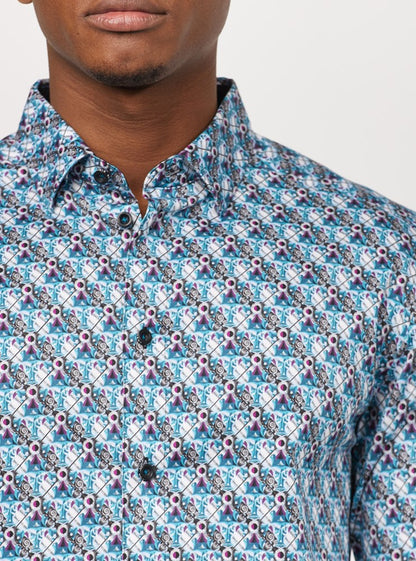 Men's casual long sleeve shirt