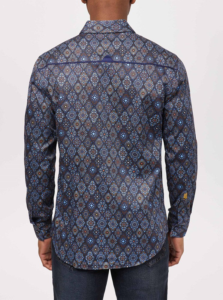Chemise décontractée à manches longues pour hommes