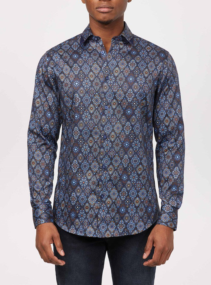 Chemise décontractée à manches longues pour hommes