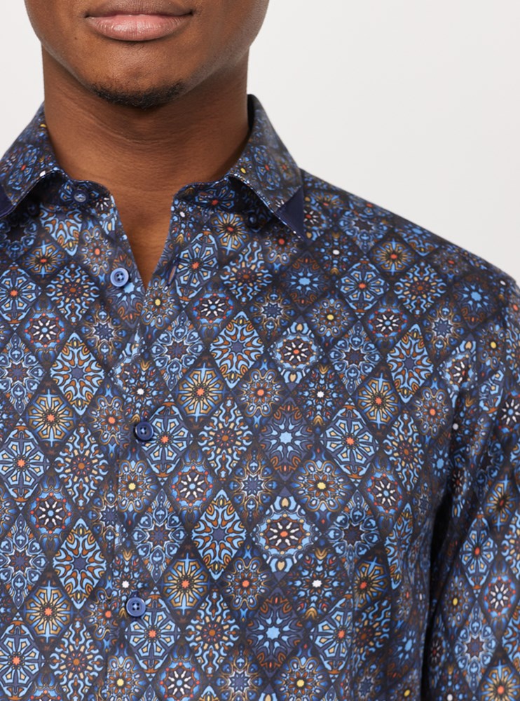Chemise décontractée à manches longues pour hommes