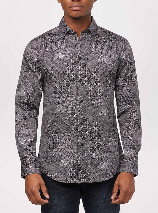 Men's casual long sleeve shirt