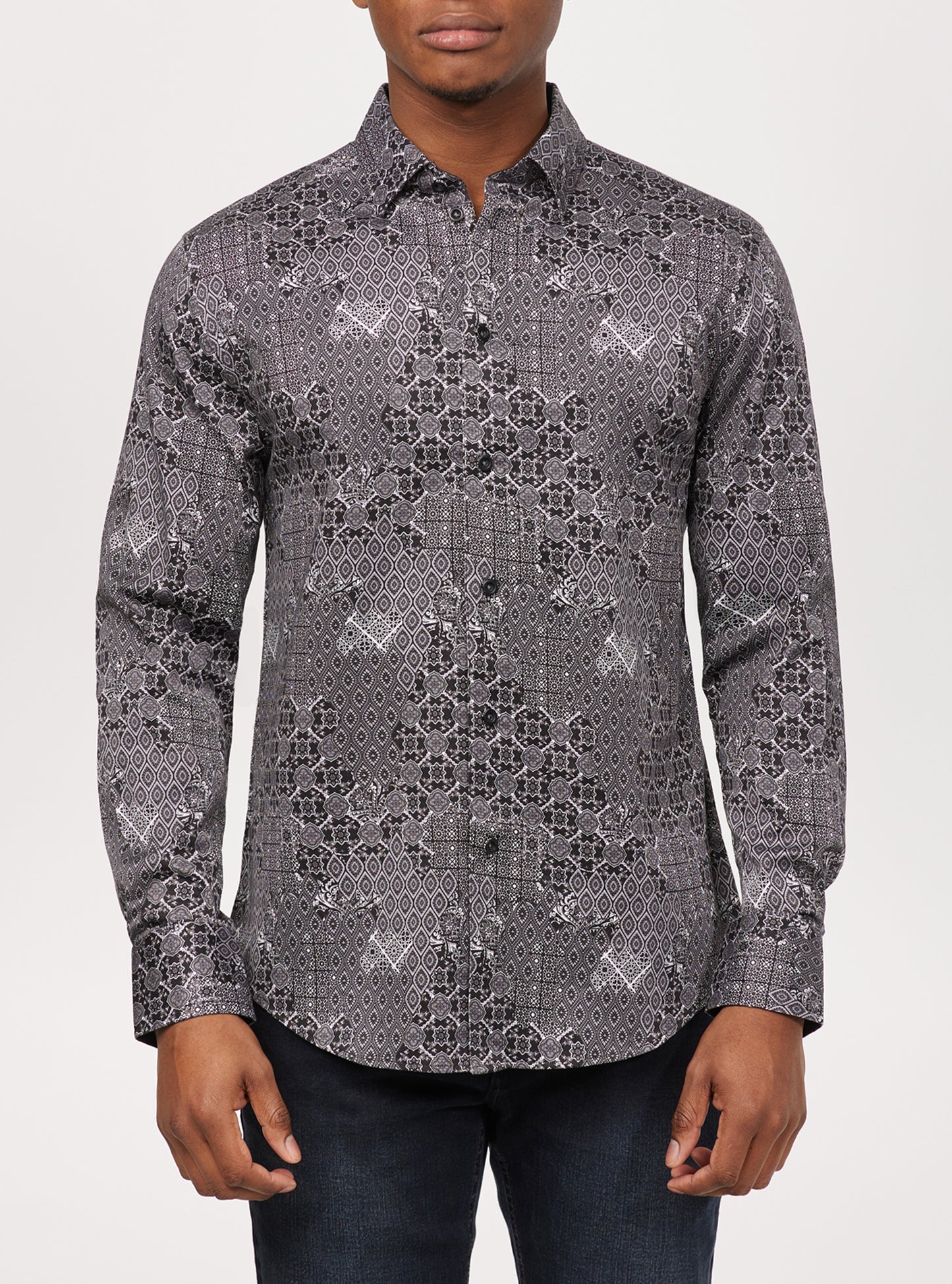 Men's casual long sleeve shirt