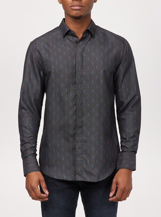 Men's casual long sleeve shirt