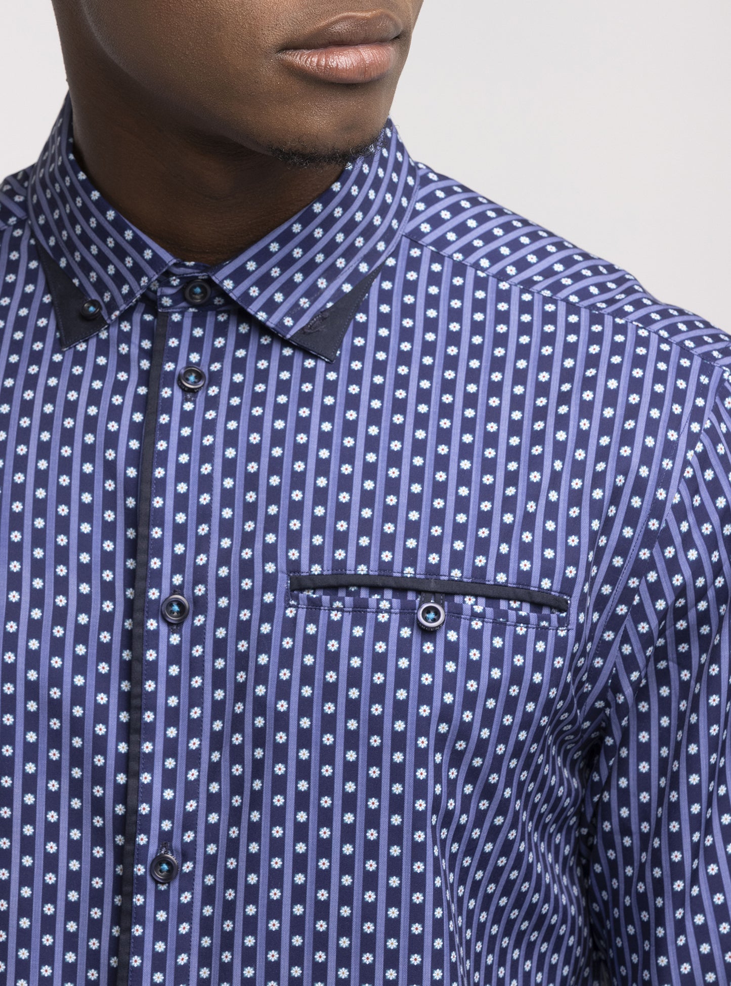 Men's casual long sleeve stretch shirt