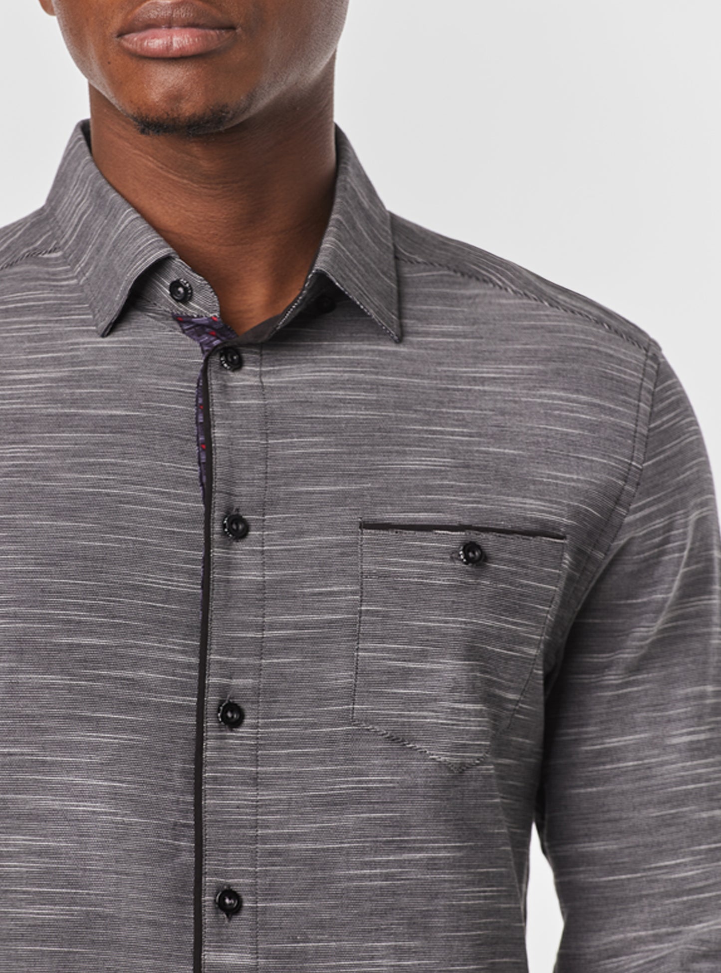 Men's casual long sleeve stretch shirt