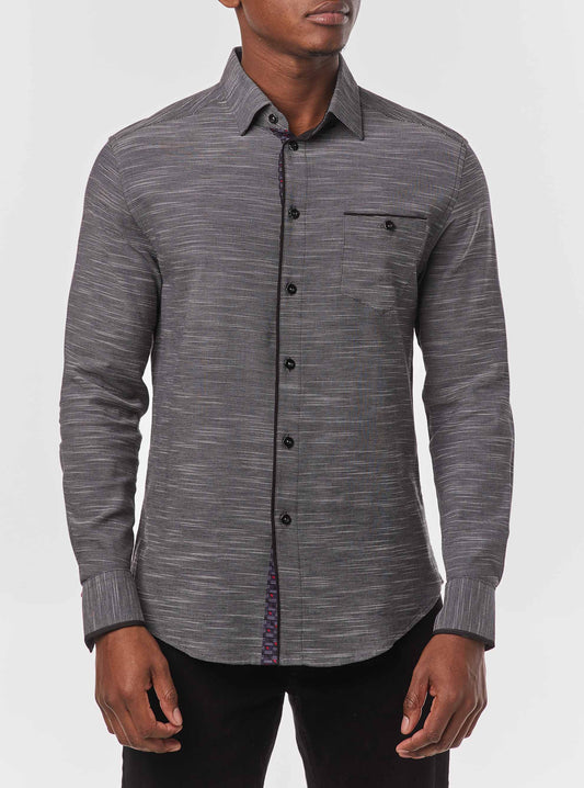 Men's casual long sleeve stretch shirt