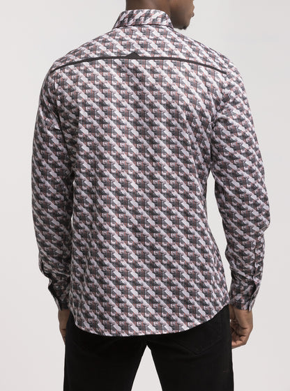 Men's casual long sleeve stretch shirt