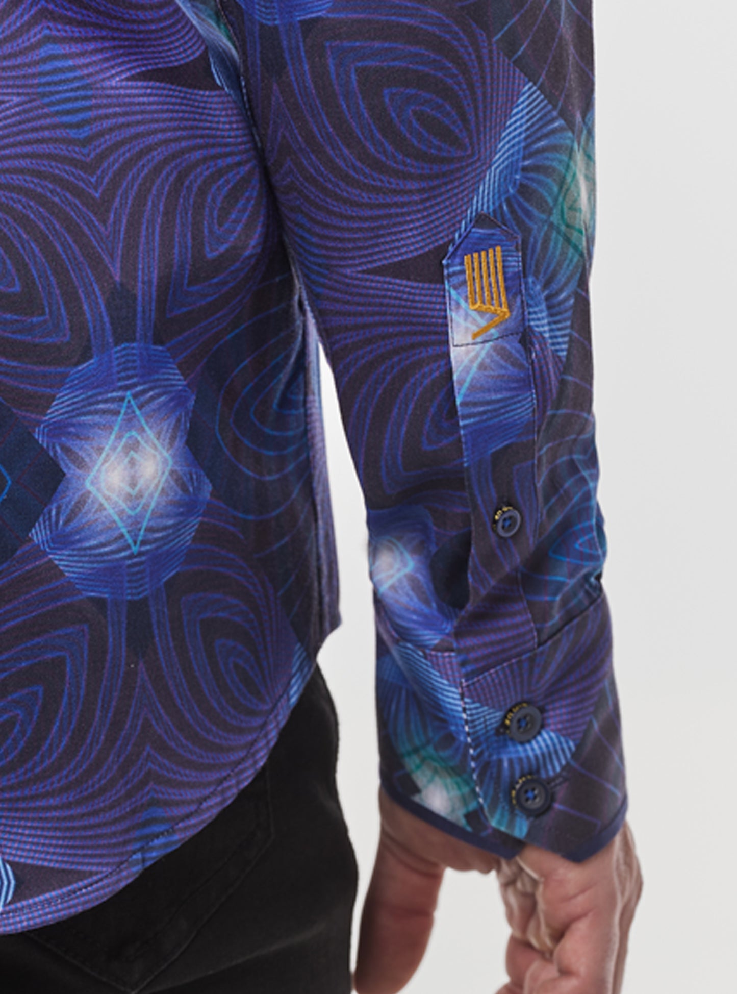 Men's casual long sleeve stretch shirt