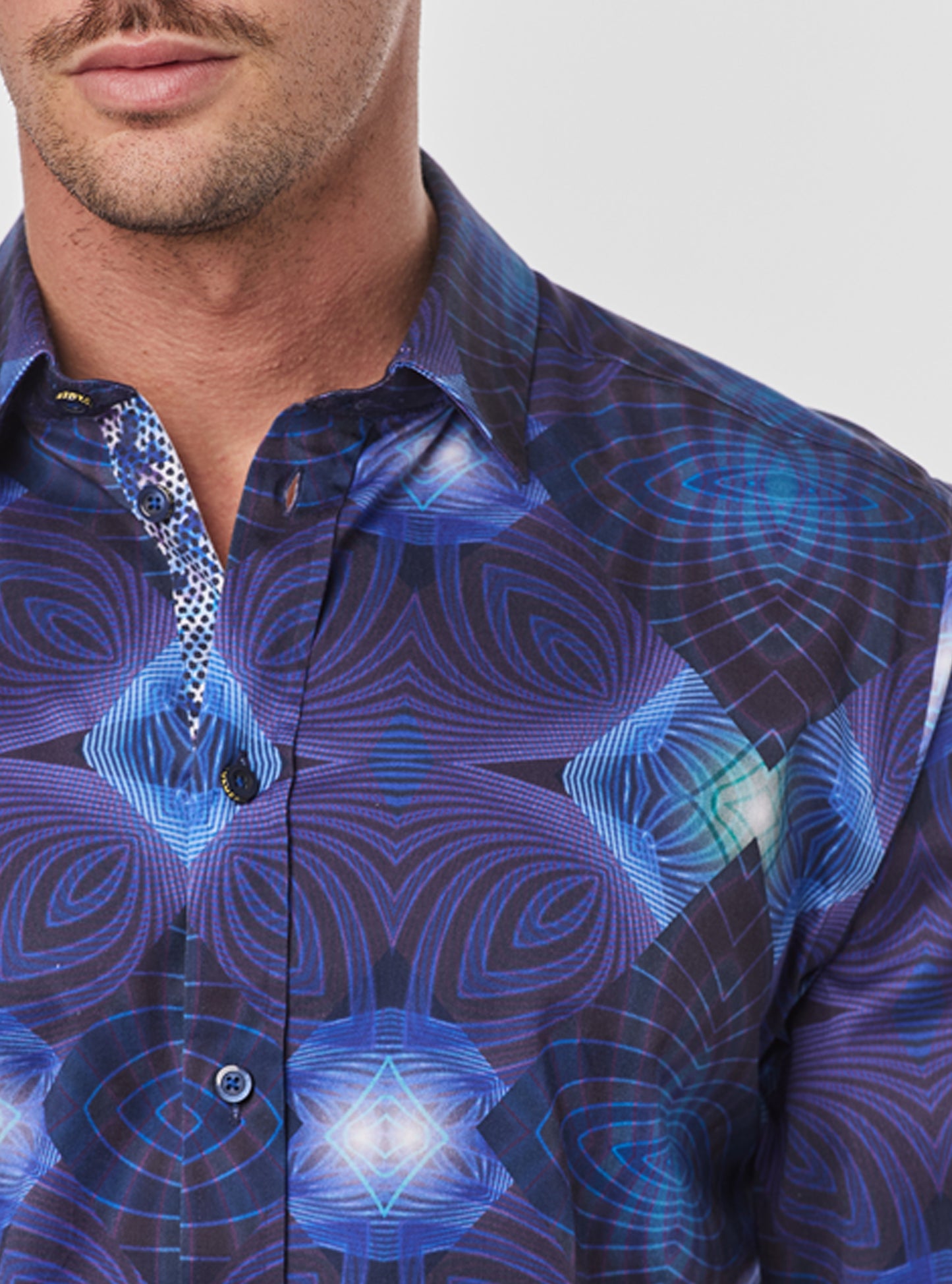 Men's casual long sleeve stretch shirt