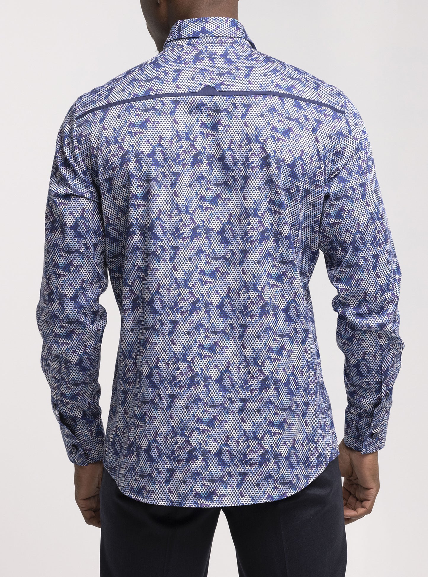 Men's casual long sleeve stretch shirt