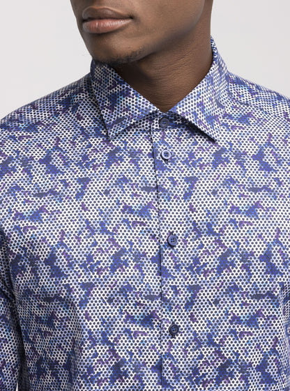 Men's casual long sleeve stretch shirt