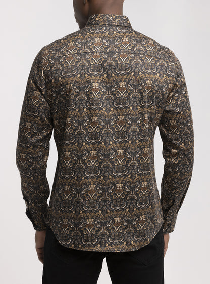 Men's casual long sleeve shirt