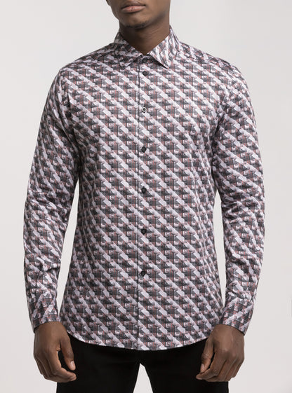 Men's casual long sleeve shirt