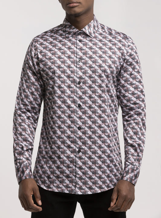 Chemise décontractée à manches longues pour hommes