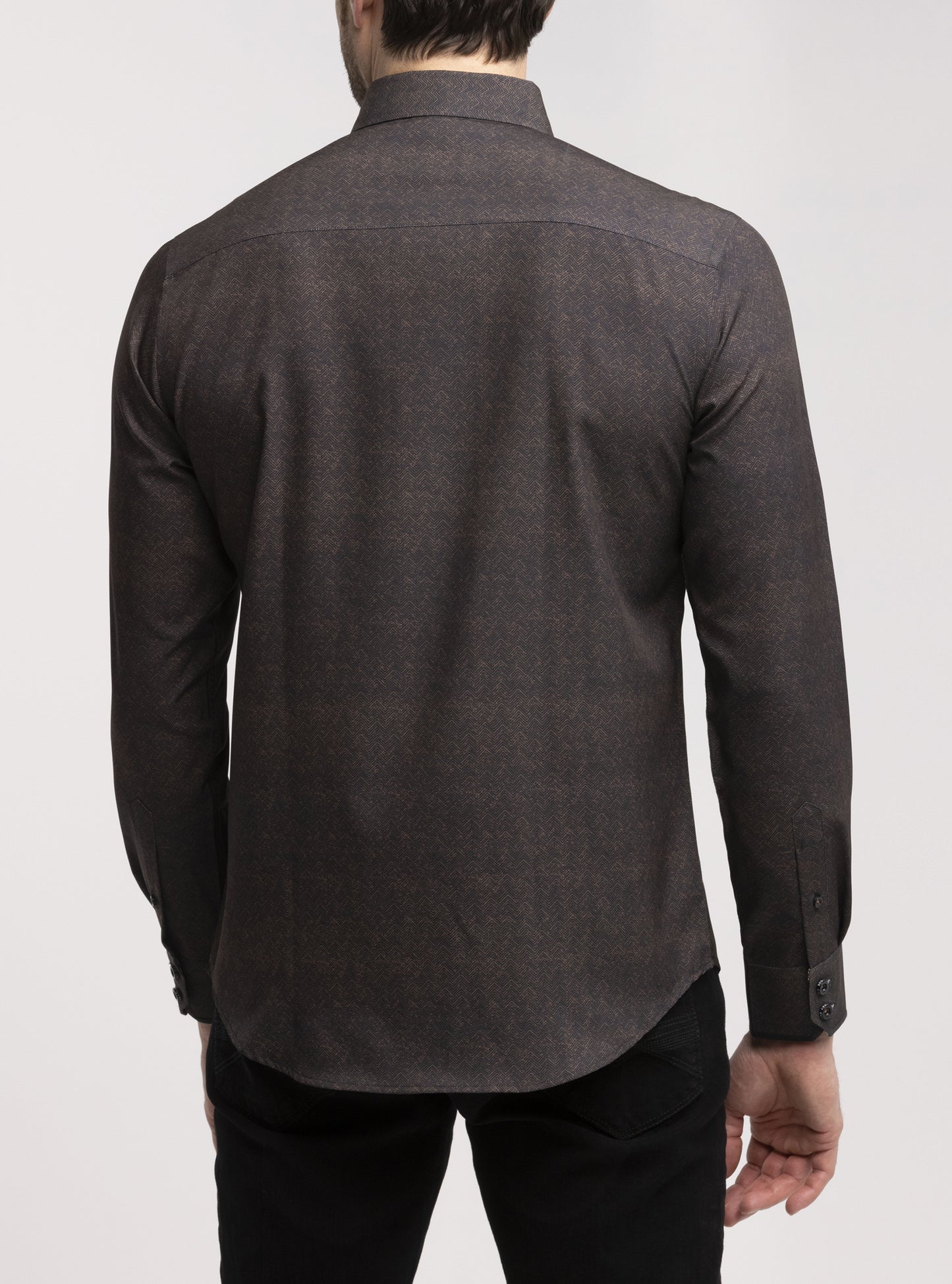 Men's casual long sleeve stretch shirt