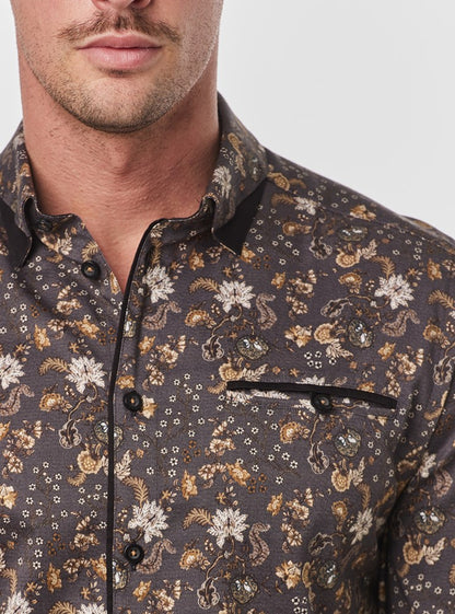 Men's casual long sleeve shirt