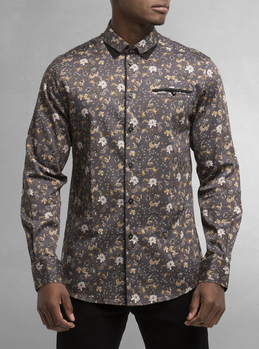Men's casual long sleeve shirt