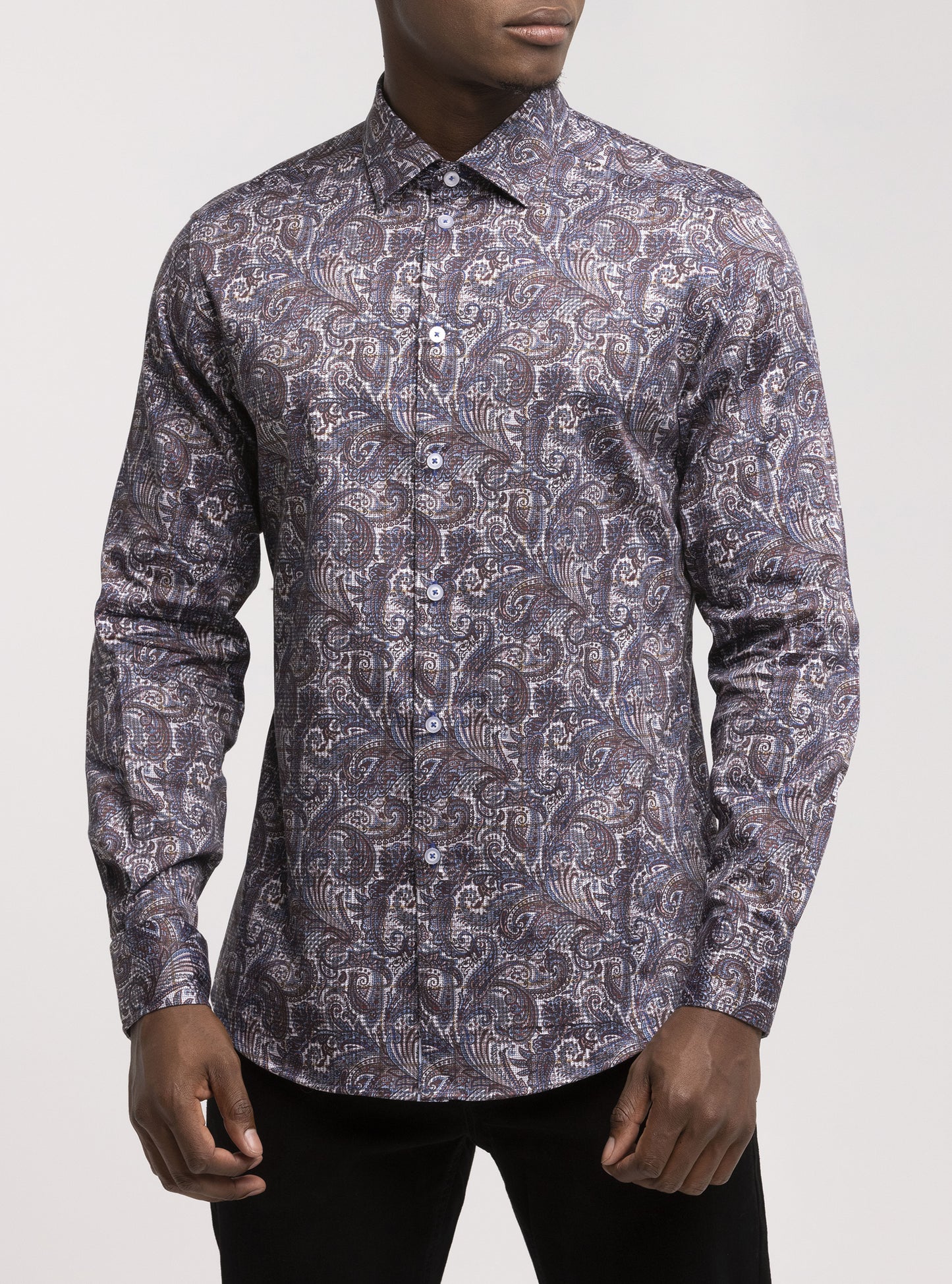 Men's casual long sleeve stretch shirt
