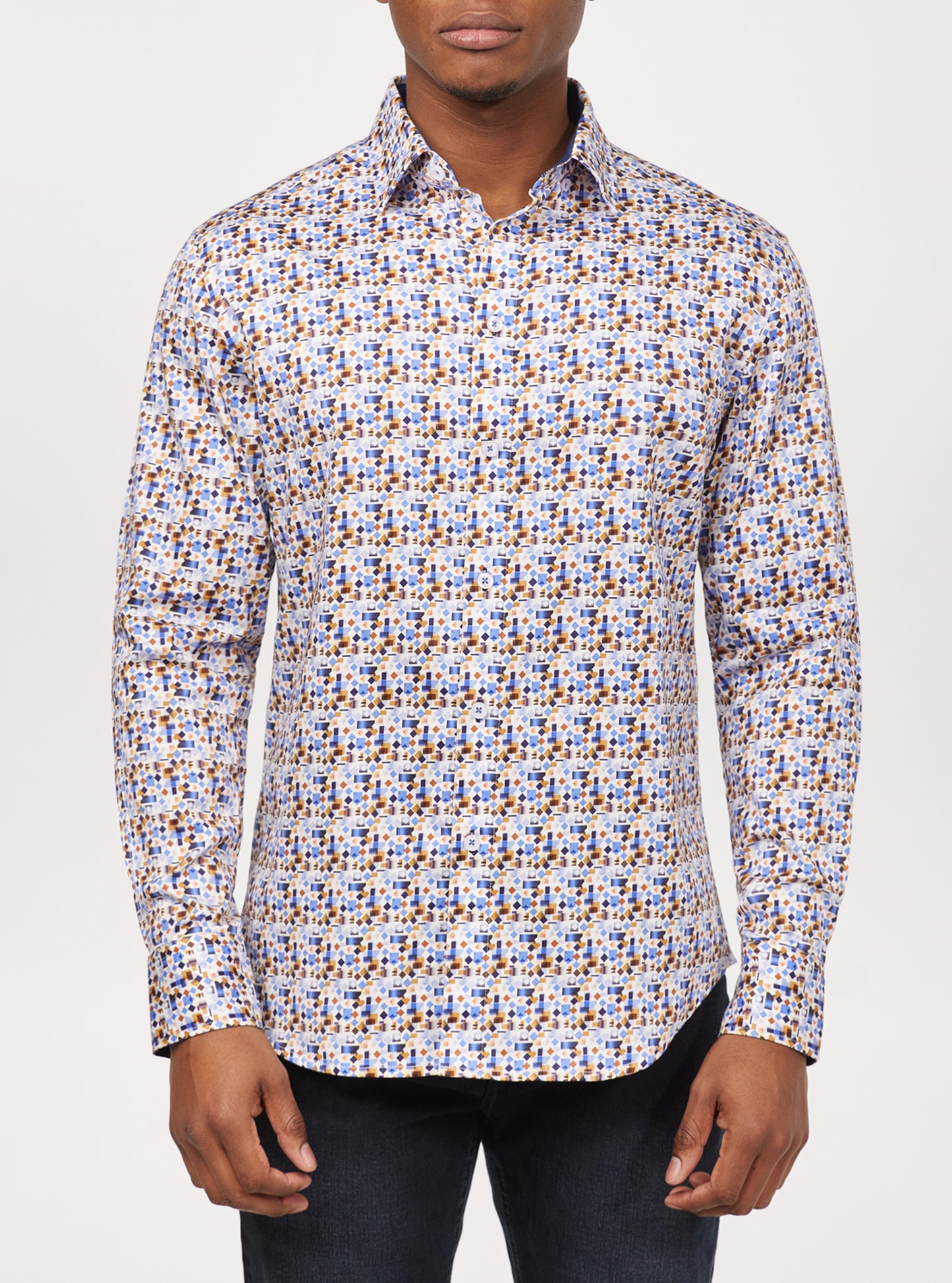 Chemise décontractée à manches longues pour hommes