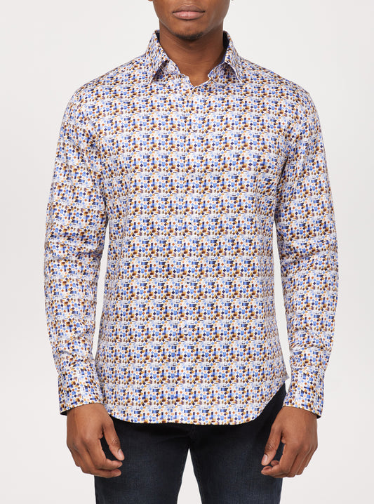 Men's casual long sleeve shirt