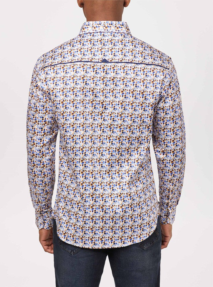 Men's casual long sleeve shirt