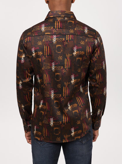 Men's casual long sleeve shirt