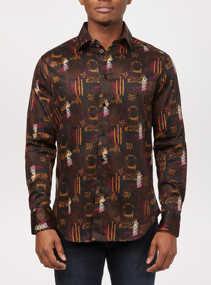 Men's casual long sleeve shirt