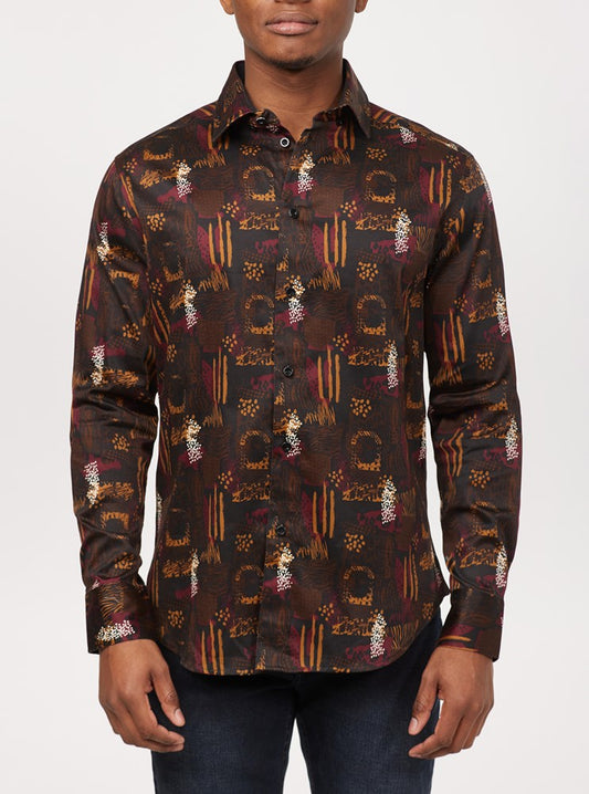Men's casual long sleeve shirt