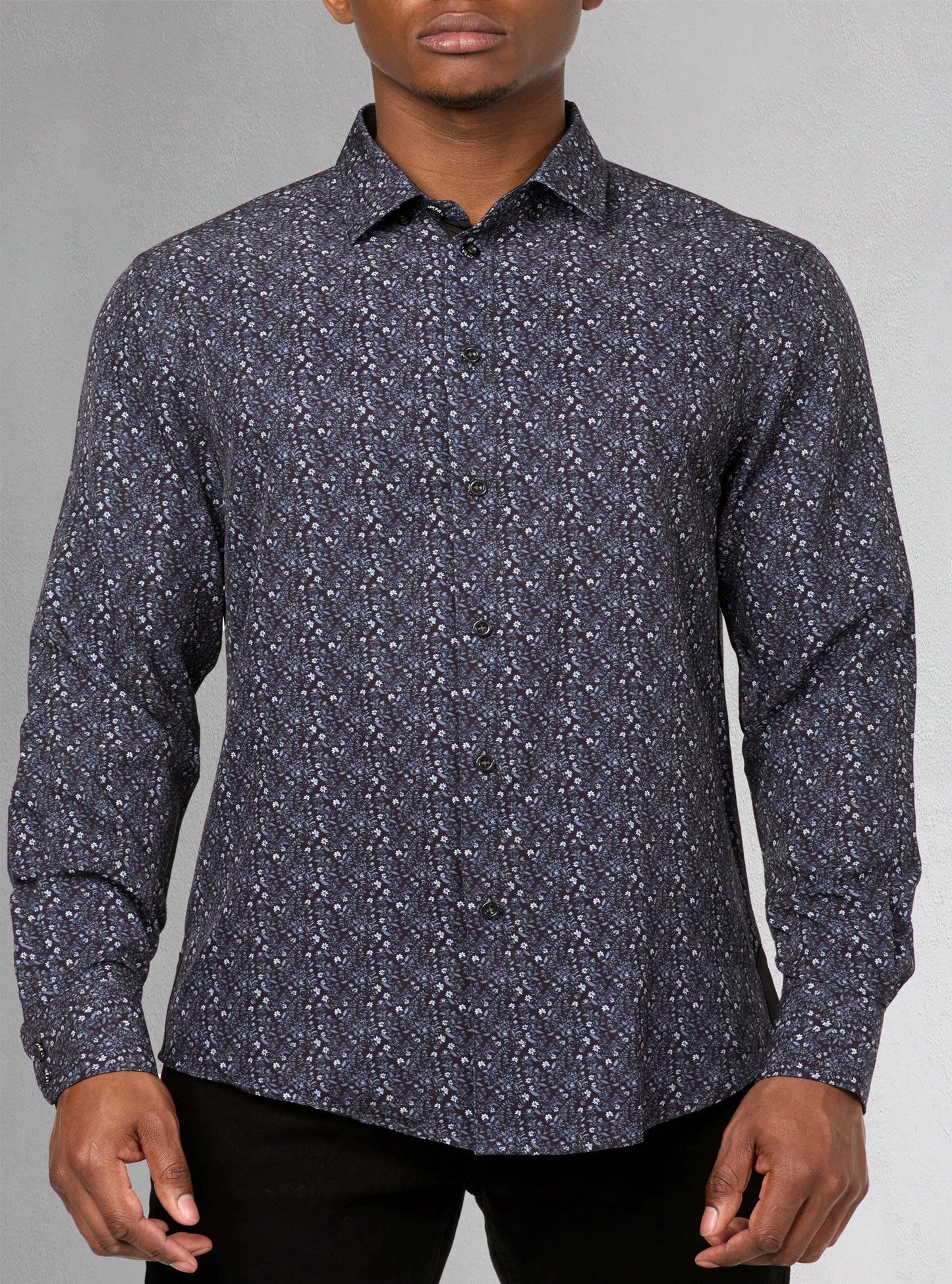 Men's casual long sleeve stretch shirt