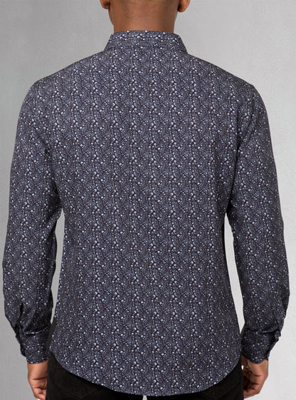 Men's casual long sleeve stretch shirt