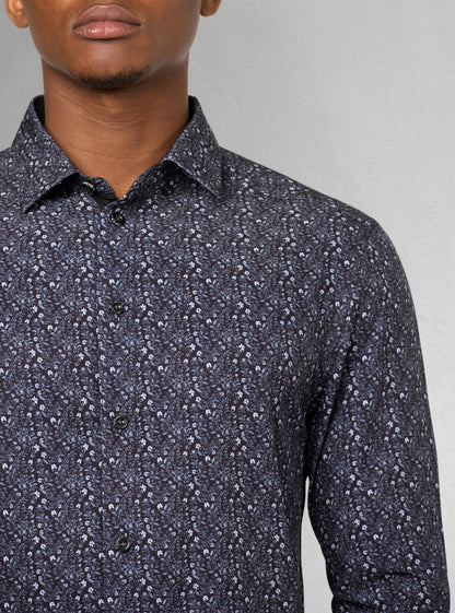 Men's casual long sleeve stretch shirt