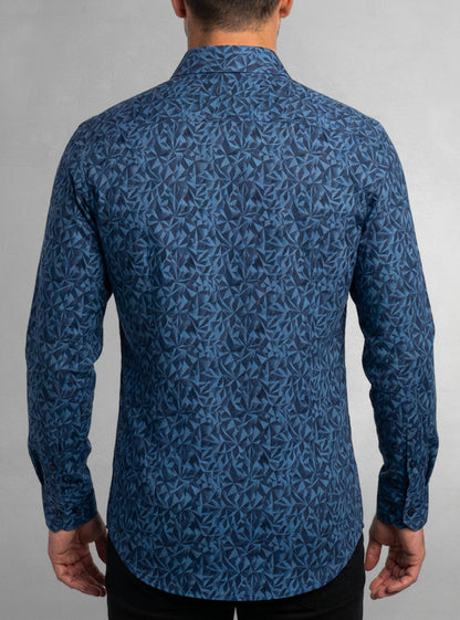 Men's casual long sleeve stretch shirt