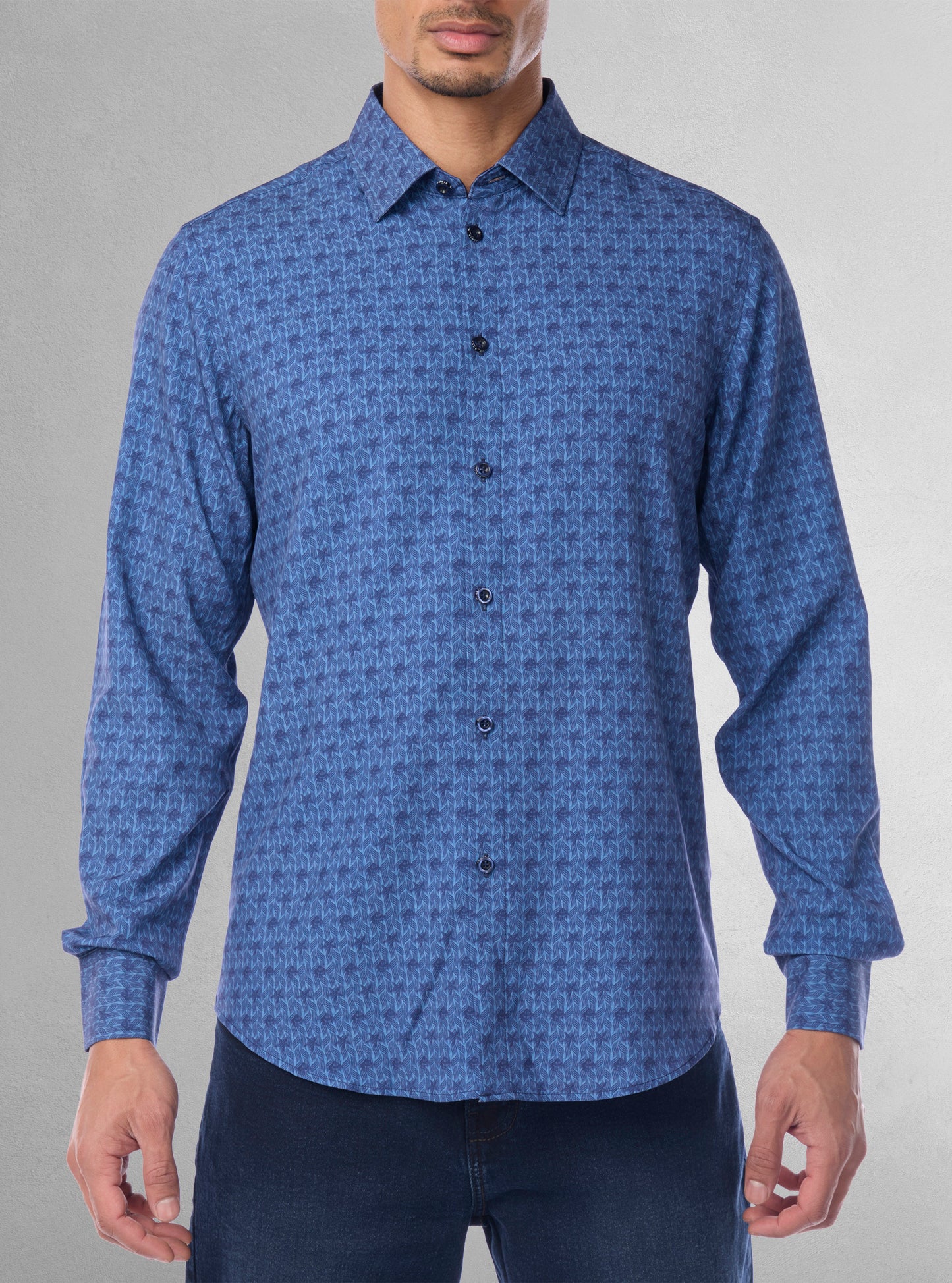 Men's casual long sleeve shirt