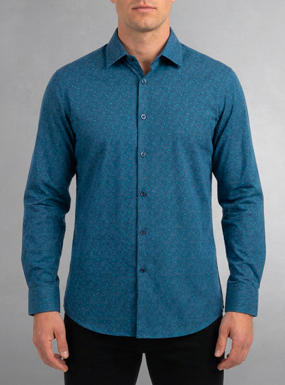 Men's casual long sleeve stretch shirt