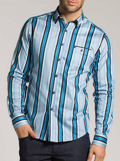Men's casual long sleeve shirt