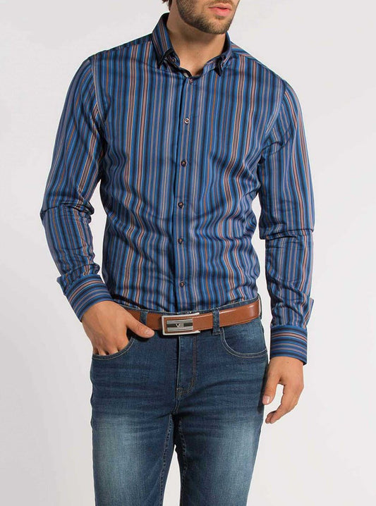 Chemise décontractée à manches longues pour hommes