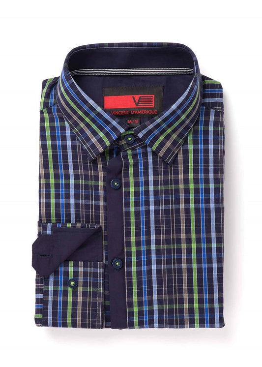 Chemise décontractée à manches longues pour hommes