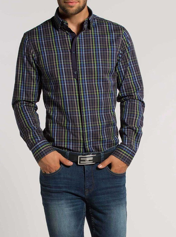Men's casual long sleeve shirt
