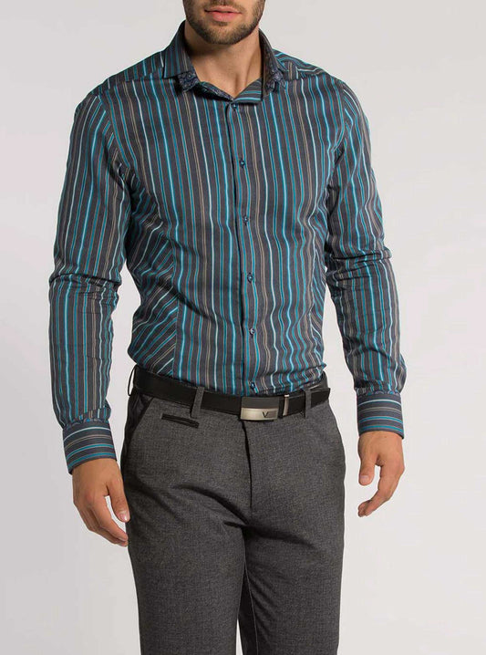 Chemise décontractée à manches longues pour hommes