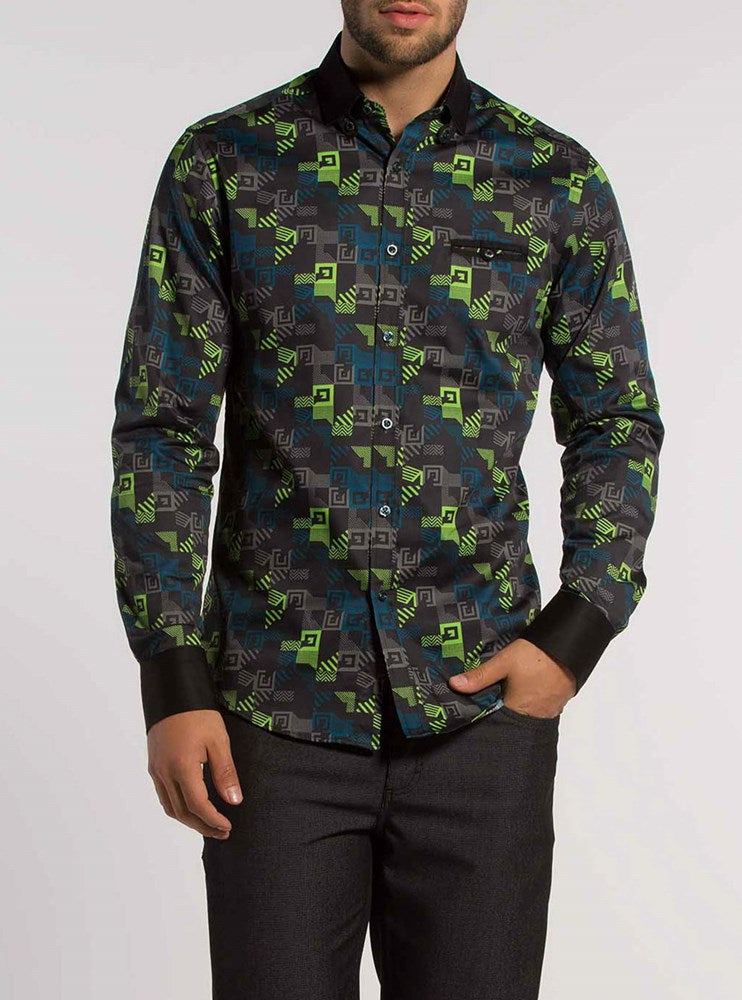 CHEMISE DÉCONTRACTÉE À MANCHES LONGUES POUR HOMMES