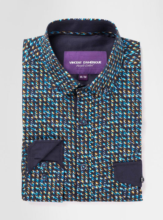 CHEMISE DÉCONTRACTÉE À MANCHES LONGUES POUR HOMMES