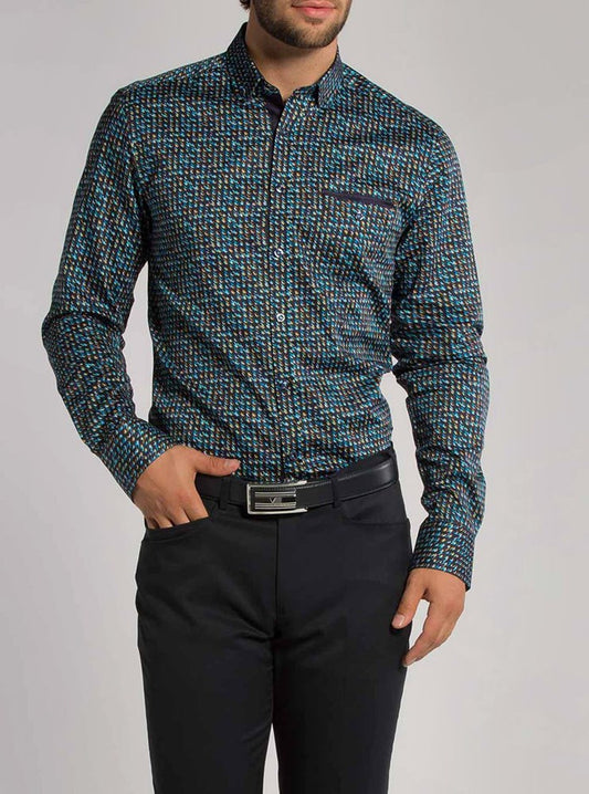 Chemise décontractée à manches longues pour hommes
