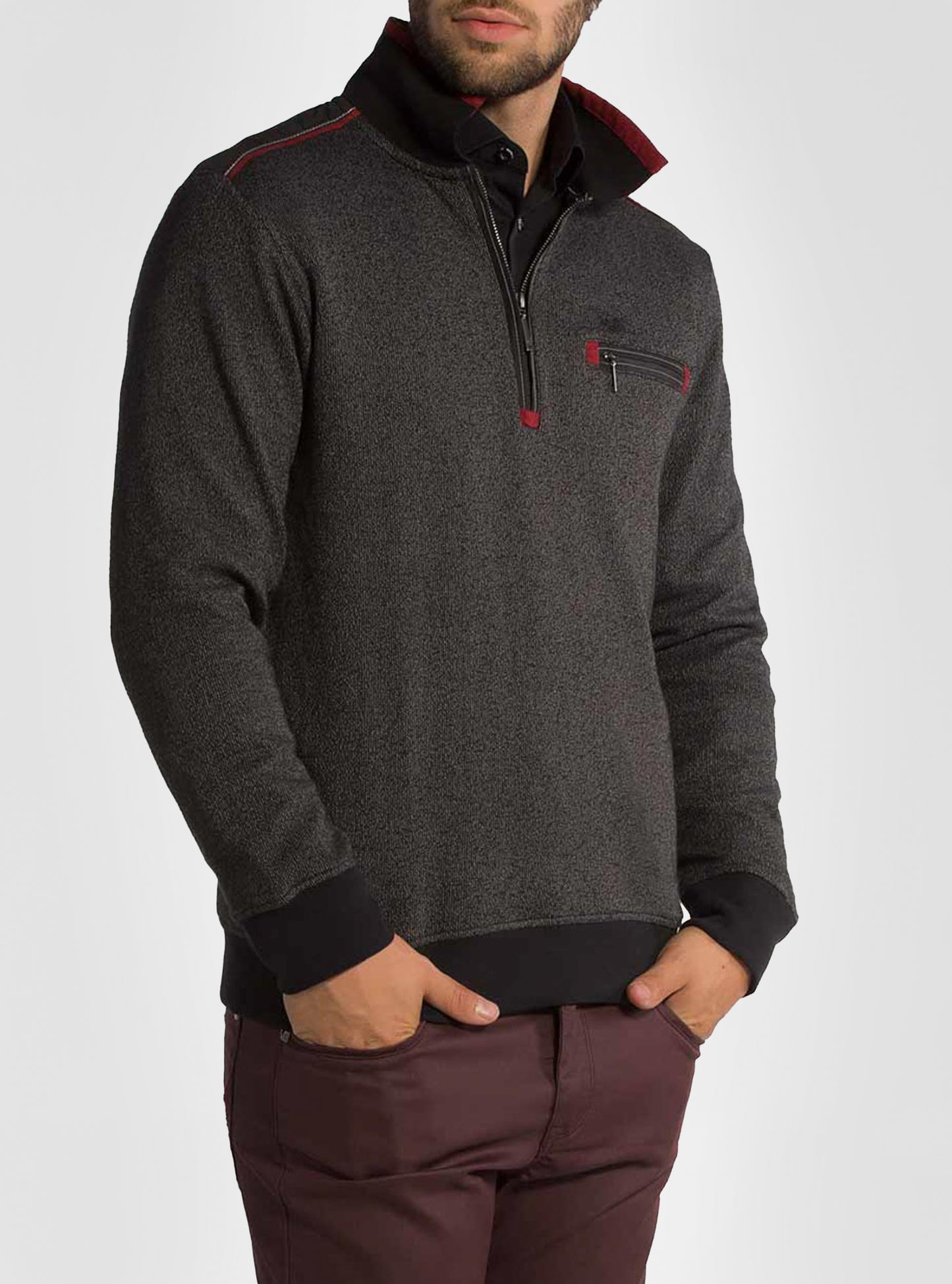 Men's long sleeve polo