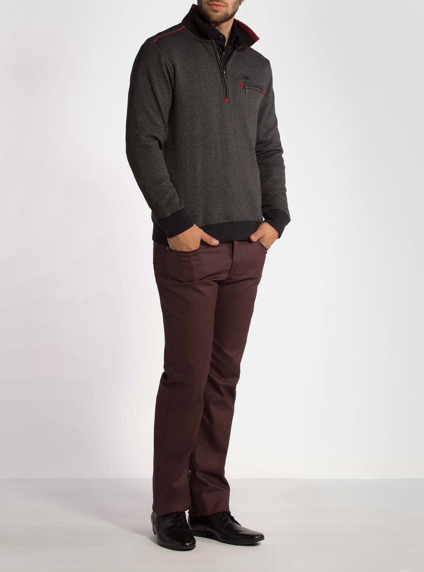 Men's long sleeve polo