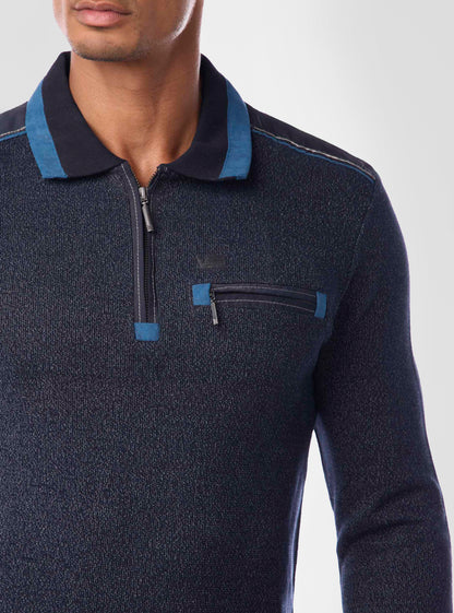 Men's long sleeve polo