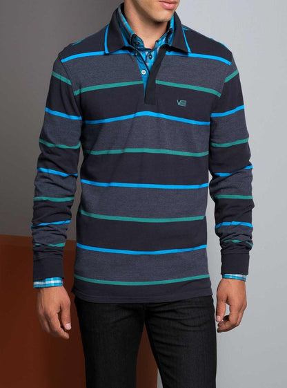 Men's long sleeve polo